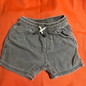 Zara Charcoal Elastic Waist Shorts
